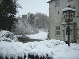 Rolles Court in the snow